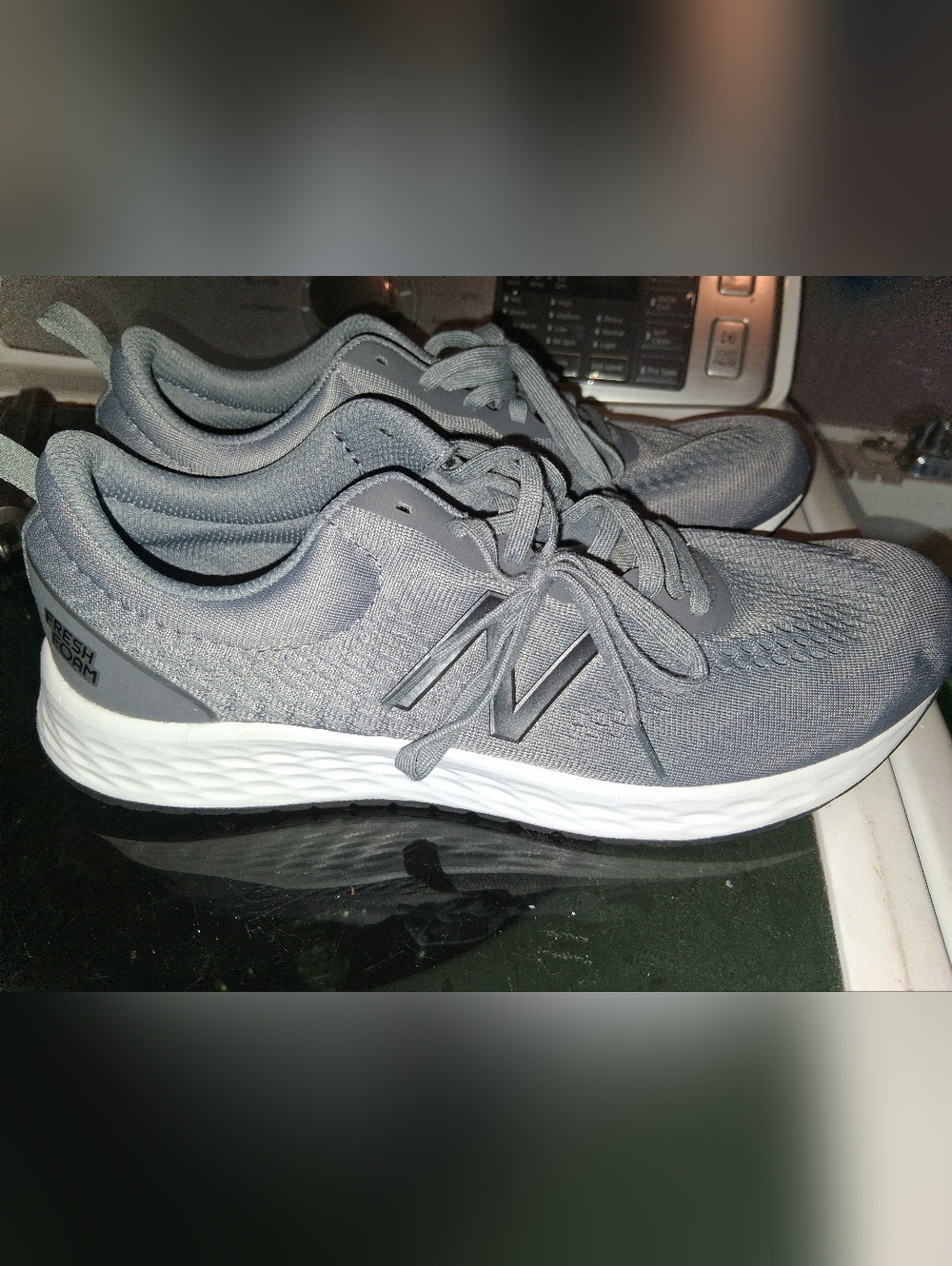 ●●●NWT●●● New Balance Grey Mesh Running Sneakers - Grey/White